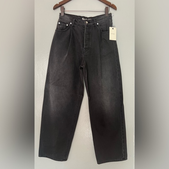 SNACKS! The Pleated Fun Dip Puddle Straight Leg Jeans - Size 28 - Picture 1 of 4